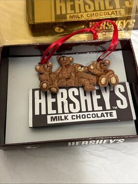 Hershey’s Vintage” 2003” Teddy Bear  Ornament NIB